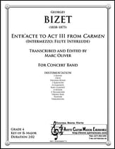 Entr'acte to Act III of Carmen - Intermezzo Concert Band sheet music cover